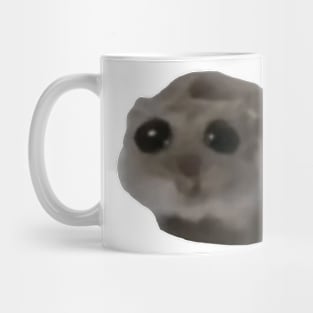 Cute Sad Hamster Meme Mug